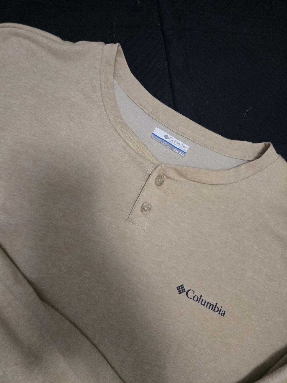Columbia Men’s Tan Henley Shirt